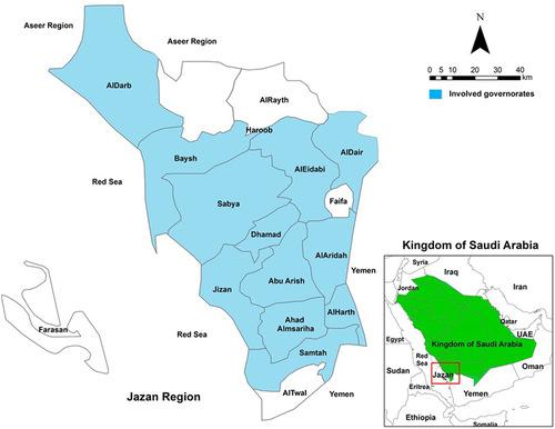 Figure 1 Distribution of GIB cases by governance in Jazan, Saudi Arabia.