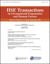 Cover image for IISE Transactions on Occupational Ergonomics and Human Factors, Volume 2, Issue 2, 2014