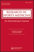 Cover image for Research in Sports Medicine, Volume 20, Issue 3-4, 2012
