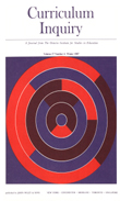 Cover image for Curriculum Inquiry, Volume 17, Issue 4, 1987