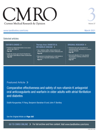 Cover image for Current Medical Research and Opinion, Volume 37, Issue 3, 2021