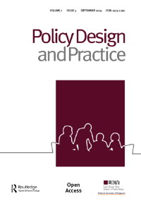 Cover image for Policy Design and Practice, Volume 7, Issue 3, 2024