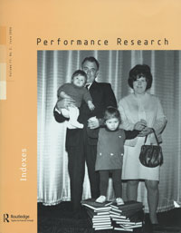 Cover image for Performance Research, Volume 11, Issue 2, 2006