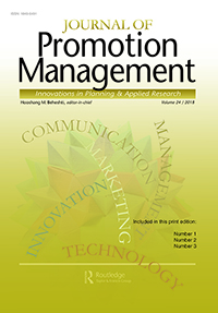 Cover image for Journal of Promotion Management, Volume 24, Issue 3, 2018