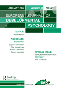 Cover image for European Journal of Developmental Psychology, Volume 15, Issue 1, 2018