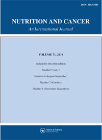 Cover image for Nutrition and Cancer, Volume 71, Issue 6, 2019
