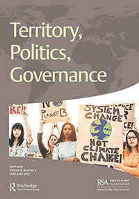 Cover image for Territory, Politics, Governance, Volume 8, Issue 2, 2020