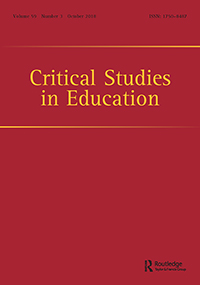 Cover image for Critical Studies in Education, Volume 59, Issue 3, 2018