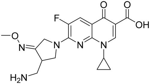 Figure 1. Molecular structure of gemifloxacin.