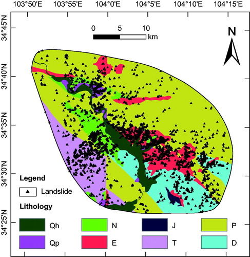 Figure 9. Strata-based classifications of lithology in the study area (see text).