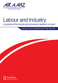 Cover image for Labour and Industry, Volume 30, Issue 3, 2020