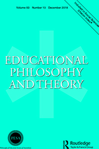 Cover image for Educational Philosophy and Theory, Volume 50, Issue 13, 2018