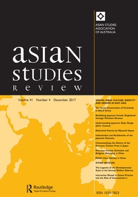 Cover image for Asian Studies Review, Volume 41, Issue 4, 2017