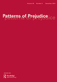 Cover image for Patterns of Prejudice, Volume 49, Issue 5, 2015