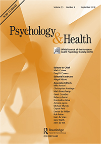 Cover image for Psychology & Health, Volume 33, Issue 9, 2018