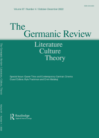 Cover image for The Germanic Review: Literature, Culture, Theory, Volume 97, Issue 4, 2022