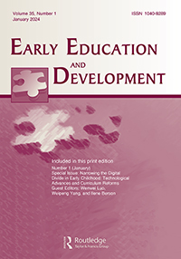 Cover image for Early Education and Development, Volume 35, Issue 1, 2024