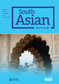 Cover image for South Asian Review, Volume 42, Issue 3, 2021