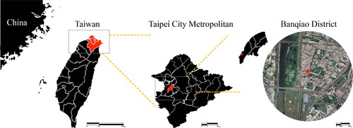 Figure 1. Location of Banqiao weather station.