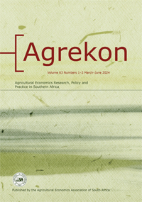Cover image for Agrekon, Volume 63, Issue 1-2, 2024