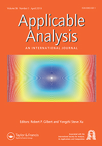 Cover image for Applicable Analysis, Volume 98, Issue 5, 2019