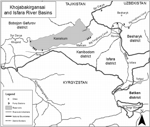 Figure 2 The Isfara River Basin.