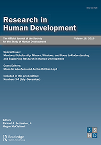 Cover image for Research in Human Development, Volume 16, Issue 3-4, 2019