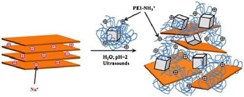 Scheme 2 Illustration for the formation of polyethylenimine-based compsoite for Cr removalCitation99