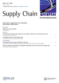 Cover image for Supply Chain Forum: An International Journal, Volume 17, Issue 1, 2016
