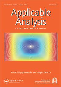 Cover image for Applicable Analysis, Volume 103, Issue 5, 2024