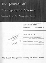 Cover image for The Imaging Science Journal, Volume 2, Issue 3, 1954