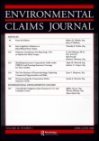 Cover image for Environmental Claims Journal, Volume 8, Issue 1, 1995