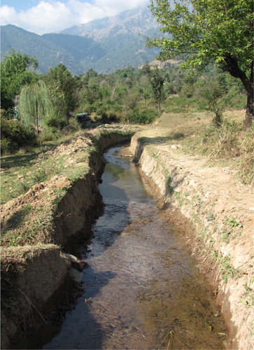 Figure 5. The canal was desilted and widened to improve water flow.