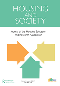 Cover image for Housing and Society, Volume 44, Issue 1-2, 2017