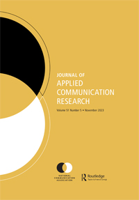 Cover image for Journal of Applied Communication Research, Volume 51, Issue 5, 2023