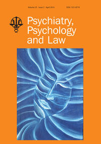Cover image for Psychiatry, Psychology and Law, Volume 23, Issue 2, 2016