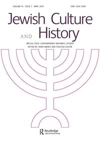 Cover image for Jewish Culture and History, Volume 16, Issue 1, 2015