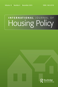 Cover image for International Journal of Housing Policy, Volume 15, Issue 4, 2015