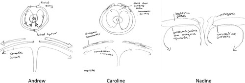 Figure 2. (a) Andrew (b) Caroline (c) Nadine.