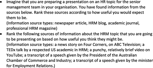 Figure 1. Pre subject online questionnaire.