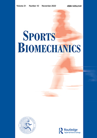 Cover image for Sports Biomechanics, Volume 21, Issue 10, 2022
