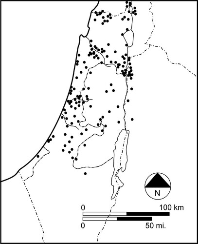 Figure 3 Current map of MB I settlement in the southern Levant. Map by W. Więckowski.