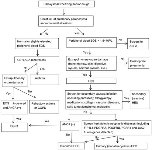 Figure 3. Diagnostic flow chart of asthma-like symptoms.