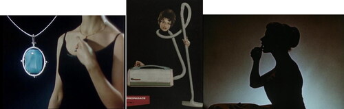 Figure 22–24. Incomplete bodies in advertisements for jewellery, vacuum cleaners and lipsticks.