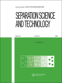 Cover image for Separation Science and Technology, Volume 56, Issue 2, 2021