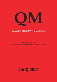 Cover image for Quaestiones Mathematicae, Volume 44, Issue 8, 2021