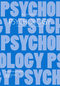 Cover image for The Journal of Psychology, Volume 156, Issue 6, 2022