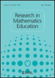 Cover image for Research in Mathematics Education, Volume 16, Issue 1, 2014