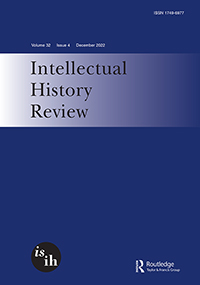 Cover image for Intellectual History Review, Volume 32, Issue 4, 2022