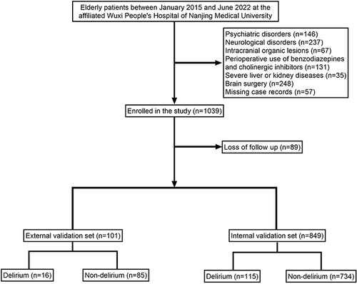 Figure 1 Flow diagram of patients included in the study.